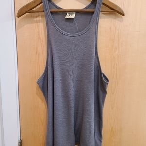 Free People Loose Racerback grey top